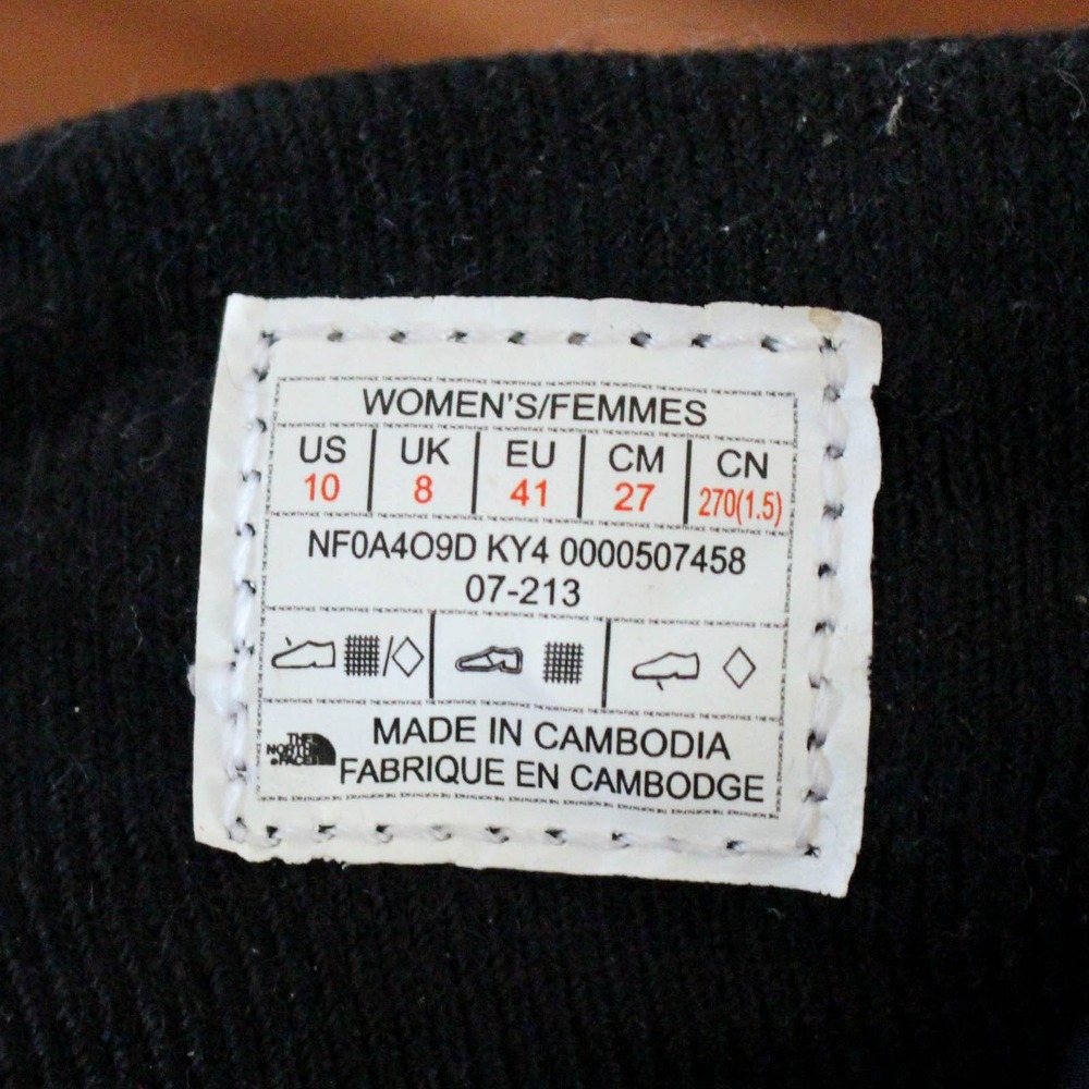 The North Face Boots Womens 10 Black Quilted Thermoball Traction Zip Winter - Picture 9 of 9